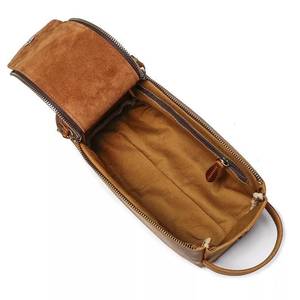 Genuine Cowhide Leather <b>Toiletry</b> Bag Men Travel Grooming Organizer Waterproof <b>Storage</b> Bag LTB-0133 - Product Image 2