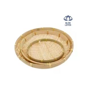 Bandeja de Bambú de Material Superior, Construcción Duradera, Acabado Limpio, Ideal para Servir Comidas y Organizar Objetos Esenciales, Mejora el Estilo - Product Image 1