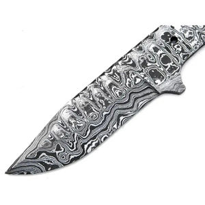 ใบมีดเหล็กดามัสกัสทำมือแบบกำหนดเองของ Burraq ลายหยดน้ำอเนกประสงค์ ขนาด 7.5 นิ้ว เหมาะสำหรับเป็นของขวัญ ใช้งานกลางแจ้งได้ - Product Image 6