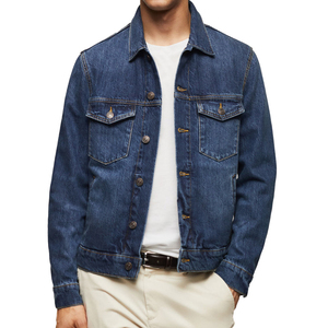 Plain Dyed Men Denim Jacket Casual High Quality Export Grade Clothing Made In Pakistan - Product Image 5