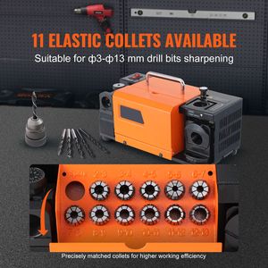 Affilatrice per Punte da Trapano 3-13mm MR-13A, Affilatrice per Frese, Affilatrice Elettrica con Angolo Regolabile 95-135 Gradi per Rettifica - Product Image 1