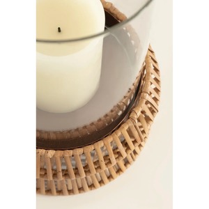 Glass <b>Jar</b> And Rattan Holder For Candle Storage Home <b>Decor</b> And Table Centerpiece Rustic Stylish Handmade Woven Accent - Product Image 6
