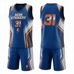 Conjunto de Uniforme de Baloncesto Sublimado Personalizado para Adultos Unisex, Jersey y Pantalones Cortos de Poliéster Transpirable de Secado Rápido, Ropa Deportiva para Equipos, Venta al Por Mayor OEM - Product Image 2
