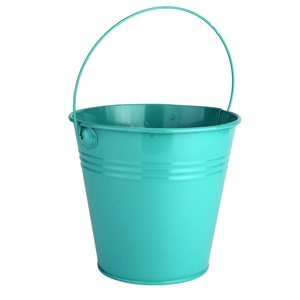 Top Trending High Quality 3L/4L/5l Gardening Gifts Mini Metal <b>Buckets</b> With Metal Handles <b>Galvanized</b> Customized Size Shape - Product Image 1