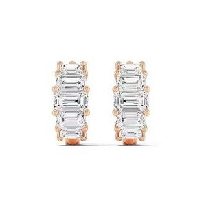 Boucles d'oreilles en diamant les plus délicates pour demoiselles d'honneur ou témoinnes, bijoux en diamant coordonnés pour la fête de mariage - Product Image 2
