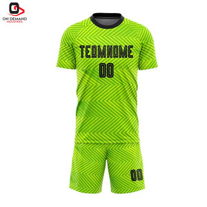 Ropa Deportiva para Hombre, Uniforme de Fútbol, Tejido Transpirable de Secado Rápido, Conjunto de Camiseta y Pantalones Cortos Deportivos, Servicio OEM para Jugar en Cualquier Clima - Product Image 1