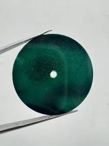 A K Gems Natural Malachite <b>Watch</b> Dial 29mm Round 0.90mm Thickness Center Hole 2mm Polished <b>Watch</b> Face Rajasthan Loose Stone - Product Image 3