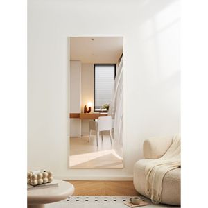70 \ "X 31 \" telaio in lega di alluminio bianco a tutta lunghezza parete decorazione specchio infrangibile alta definizione per la decorazione camera da letto - Product Image 2