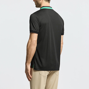 Chemise à manches courtes pour un usage décontracté, 100% coton tricoté, logo imprimé personnalisé, couleur unie, anti-boulochage, polos de haute qualité - Product Image 3