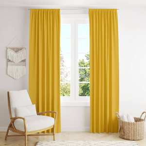 Cortina de Ventana de Algodón con Estampado Personalizado en Color Sólido para Dormitorio, Sala de Estar y Oficina - Product Image 4