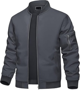 Chaquetas para Hombre Más Vendidas, Chaqueta Bomber para Invierno, Estilo Urbano Clásico con Cierre de Cremallera, Cortavientos Transpirable 2026 - Product Image 5