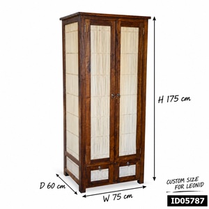 Mueble de Salón GABE ART FURNITURE ID05787, Combinación Clásica de Bambú y Madera de Teca en Color Marrón, Hecho a Mano en Asia - Product Image 4