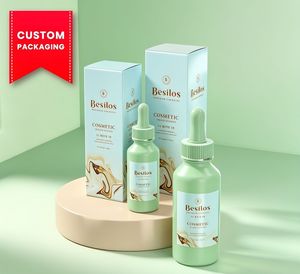 Premium Eco-Friendly Fully Customizable Essential Oil <b>Paper</b> Packaging Box with Recyclable <b>Cardboard</b> Material Logo/Graphic Design - Product Image 1