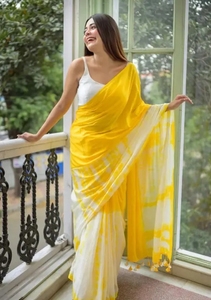KV Soft Linen Cotton <b>Saree</b> With Unstitched Blouse - Product Image 6
