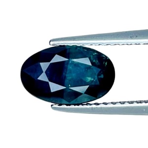 Saphir naturel bleu-vert, pierre précieuse ovale de Madagascar, saphir en vrac pour la création de bijoux fins - Product Image 1