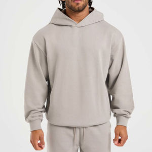 Sudadera con Capucha de Felpa Francesa, de Algodón, para Invierno, de Gran Tamaño, con Hombros Caídos, Estampado Personalizado, Transpirable, de Alta Calidad, para Hombre, Venta al Por Mayor - Product Image 1