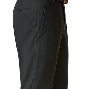 Autumn Formal Dress <b>Pants</b> Mid Waisted Flat Front Straight Canvas Breathable <b>Pants</b> High Quality Comfortable Business Dress <b>Pants</b> - Product Image 4
