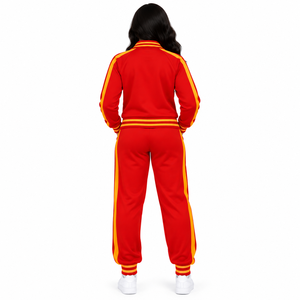 PDK <b>Womens</b> Polyester Tracksuit Performance Inspired Sportswear Set with Full Zip <b>Jacket</b> and Relaxed Fit Joggers for Active Daily - Product Image 2