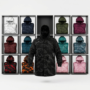 Whole Sale Protective Clothing Custom Camouflage Hooded Waterproof Outdoor <b>Jacket</b> Windproof Lightweight <b>Utility</b> Coat for <b>Men</b> - Product Image 1