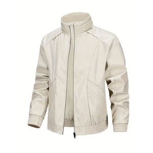 Veste en cuir légère pour homme avec doublure respirante, idéale pour les saisons printemps et automne, veste d'hiver pour homme - Product Image 1