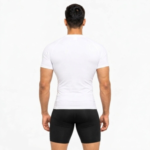 <b>Men</b> Performance <b>Compression</b> T Shirt 240 GSM Spandex Blend Gym Running Tight Fit Quick Dry Sports <b>Top</b> OEM Factory - Product Image 4
