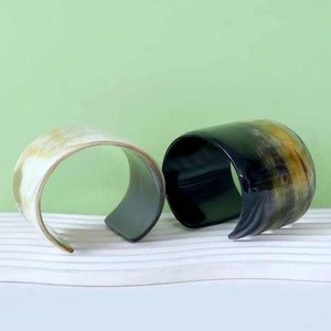 Bracelet en corne de buffle naturelle, artisanal, cadeau éco-responsable, produit artisanal traditionnel indien - Product Image 2