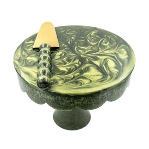 Soporte para pasteles de resina hecho a mano, elegante soporte para servir pasteles, muffins, cupcakes y para uso diario en la cocina, de la India. - Product Image 2