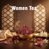 Ayurvedische Kruidenthee voor Vrouwen met Groene Thee Extract voor Hormonale Balans, Natuurlijke Wellness Thee, Voedingsmiddelkwaliteit, Vacuüm Verpakt (100g)