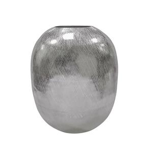 Vase en métal fait main en forme de grenade, décoration de table contemporaine, design unique et personnalisé, pot à fleurs moulé à la main pour la maison - Product Image 2