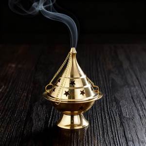Support de bâtonnets d'encens anti-cendres volantes pour bougies et maison, finition peinte pour la décoration intérieure - Product Image 4