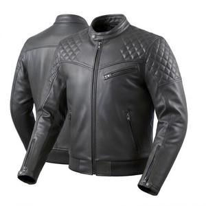 Chaqueta multibolsillos para hombre, chaquetas para hombre, chaqueta de moto, cuero táctico, equipo de motociclista, ropa de cuero genuino de vaca. - Product Image 2