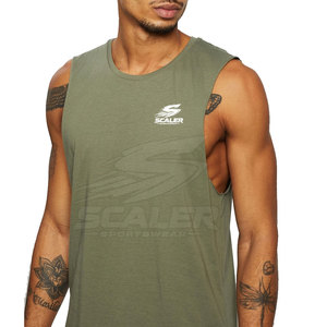 Breathable Mesh Quick Dry Polyester/Cotton <b>Men</b> Gym <b>Singlet</b> Loose Sleeveless Sports Shirt Training Bodybuilding Running Workout - Product Image 4