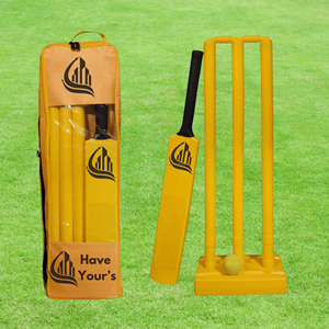 Ensemble de cricket en plastique HDPE de haute qualité pour la plage, kit durable de batte et balle de cricket pour enfants avec logo personnalisé 2026 - Product Image 5