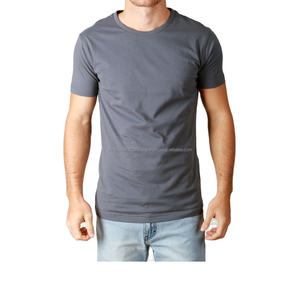 T-shirt pour homme, marque et logo personnalisés, prix de gros, t-shirt uni à col rond pour homme - Product Image 3