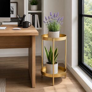 Soporte de Metal Dorado de Varios Niveles para Plantas de Interior, para Macetas Pequeñas y Grandes, Estante Alto para Exhibición de Plantas en la Sala de Estar - Product Image 6