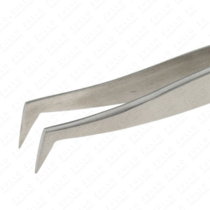 Deluxe Russian Volume Eyelash Tweezers L-Shape Stainless Steel Silver High Quality Precision Lash <b>Tool</b>, Customizable - Product Image 3