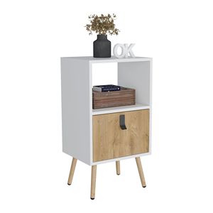 TOKA โต๊ะข้างเตียงทรงสูงพร้อมลิ้นชักอเนกประสงค์และที่เก็บของ - Product Image 1