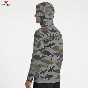 Sudadera con Capucha para Pesca, Sublimada, de Poliéster, de Secado Rápido, Personalizada, Ligera, con Protección Solar y Manga Larga, para Senderismo y Pesca al Aire Libre - Product Image 2