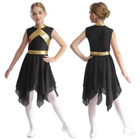 6-16 enfants formation vêtements de danse filles stage scène danse Costume Performance porter liturgique louange robes de danse lyrique