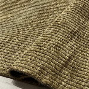 Tapis rectangulaire en laine noué à la main de style moderne contemporain, motif floral personnalisé, technique de boucle et de poils coupés, haut de gamme, pour cuisine, résistant aux animaux domestiques - Product Image 3