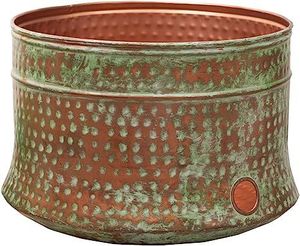 Pot à tuyau d'arrosage en fer rustique bleu de haute qualité, très demandé, pour la maison, le jardin, l'hôtel, la ferme, objet décoratif - Product Image 1