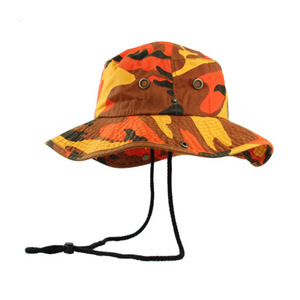 Sombrero de Pescador Unisex con Camuflaje, Ajustable, de Ala Ancha, para Exteriores, Primavera/Verano, Casual, Transpirable, Impermeable, de Lona de Poliéster, Moderno - Product Image 2