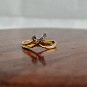 Namivaa Open <b>Wrap</b> Bypass Ring Women Minimalist Solitaire Style <b>Wedding</b> Anniversary Party Fine Jewelry <b>Gift</b> From India - Product Image 3