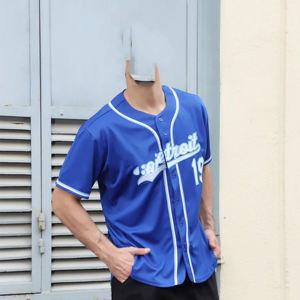 Maillot de baseball respirant et élégant de haute qualité 2026 – T-shirt de sport personnalisé pour homme, coupe confortable, idéal pour l'entraînement et les matchs, OEM - Product Image 3