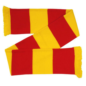 Écharpe de supporter de football en tricot jacquard double face avec logo personnalisé, écharpes de supporter de football imprimées sur mesure - Product Image 1