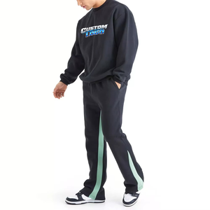 Survêtements à capuche imprimés unis pour hommes, neufs, respirants, chauds, coupe-vent, deux pièces, de haute qualité, vêtements de loisirs - Product Image 1