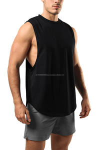Camiseta sin Mangas de Poliéster al por Mayor, Camiseta Deportiva para Hombre, Camiseta de Gimnasio para Hombre - Product Image 4