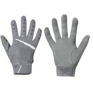 Gants de frappe en cuir véritable gris avec microfibre respirante, fermeture auto-agrippante, support de poignet, unisexe, pour entraînement adulte - Product Image 2