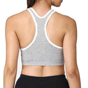 Sujetador deportivo de yoga y gimnasio para mujer, de alta sujeción, ligero, reversible, transpirable, con almohadillas extraíbles y logo frontal, al por mayor - Product Image 2