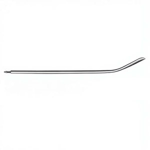 Aiguille de Redon 19,5 cm (7-3/4 pouces) 16 Charr, pointe légèrement courbée, extrémité filetée, instrument chirurgical médical - Product Image 6